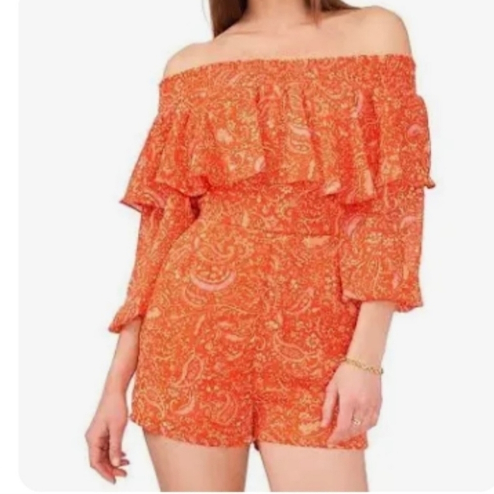 1  State Off the shoulder romper size L